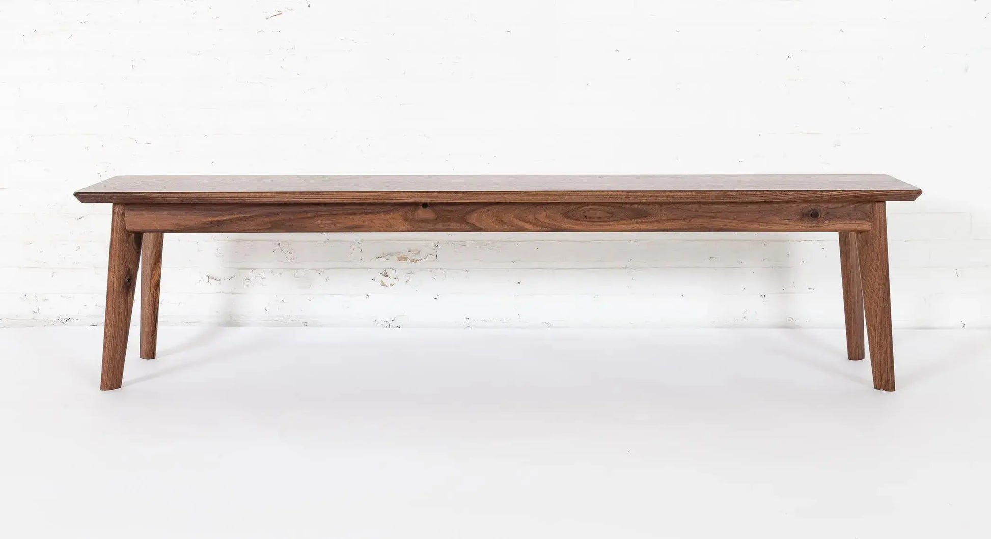 The Santa Monica Bench - Modern Walnut Bench Moderncre8ve