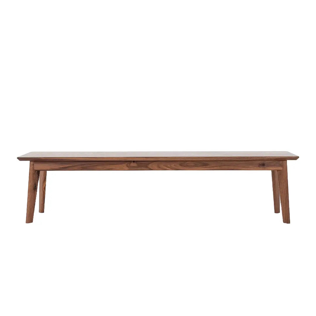 The Santa Monica Bench - Modern Walnut Bench Moderncre8ve