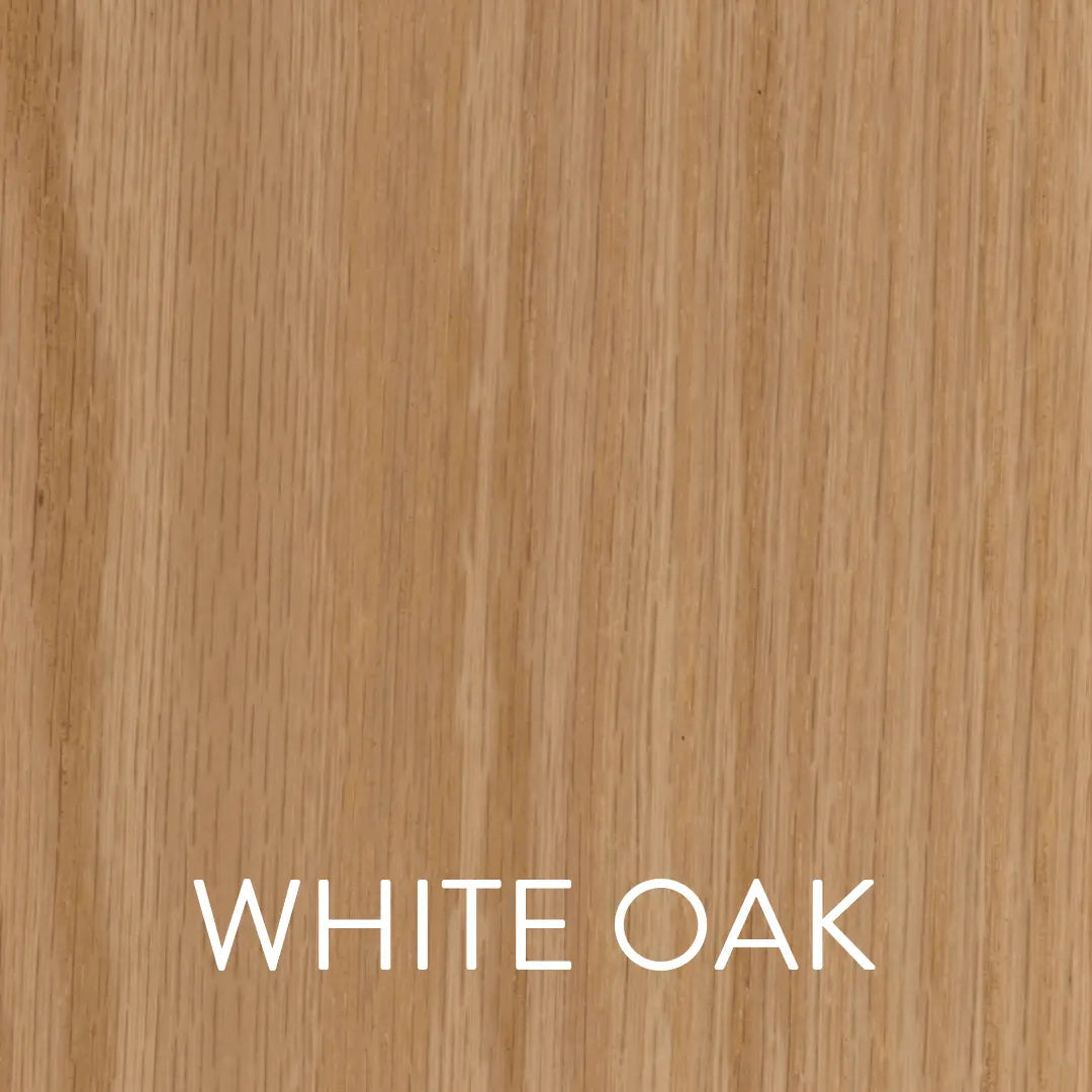 White Oak wood sample showing natural grain and texture