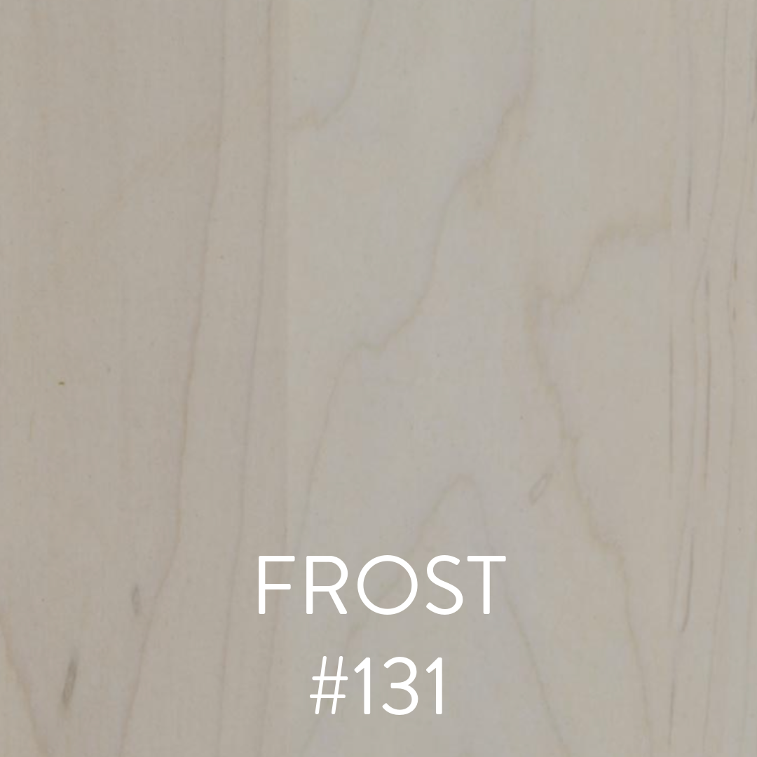 Frost #131 solid hardwood finish sample for bed frame