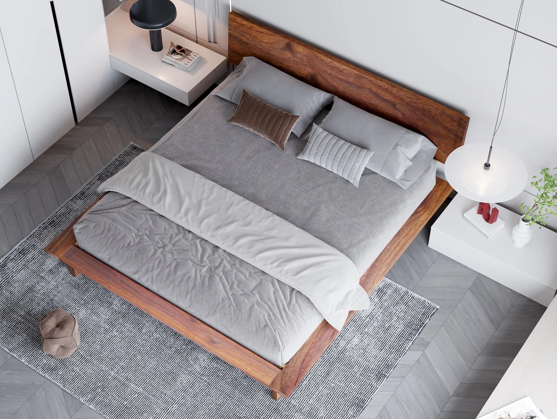 The Mansfield Moderncre8ve Minimalist Bed Frame