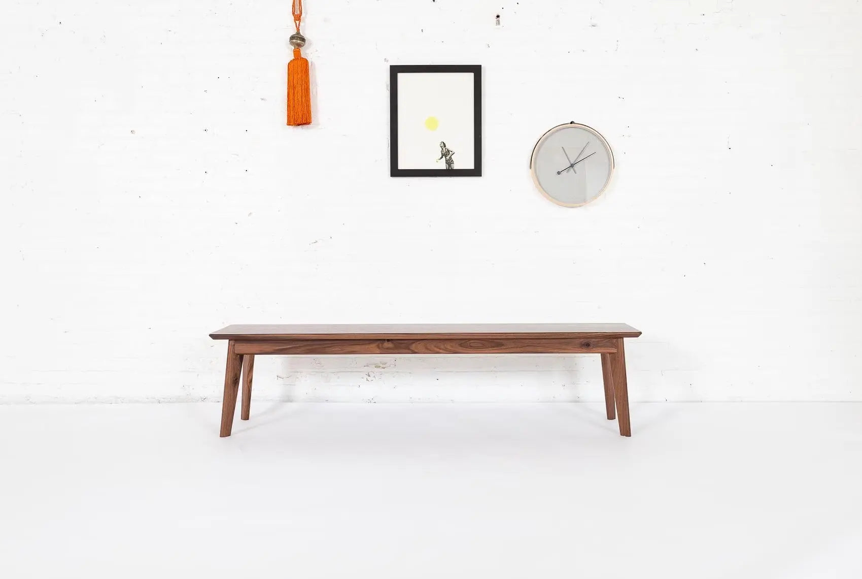 The Santa Monica Bench - Modern Walnut Bench Moderncre8ve