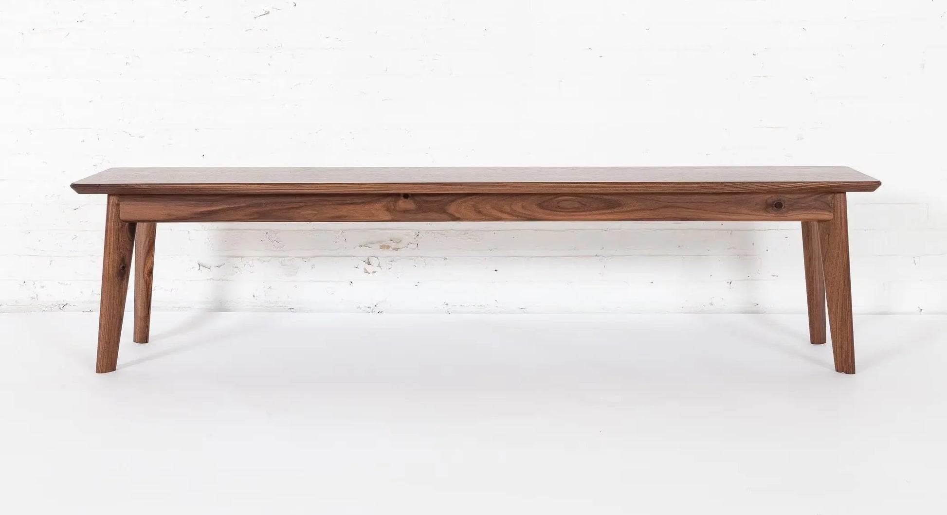 The Santa Monica Bench - Modern Walnut Bench Moderncre8ve