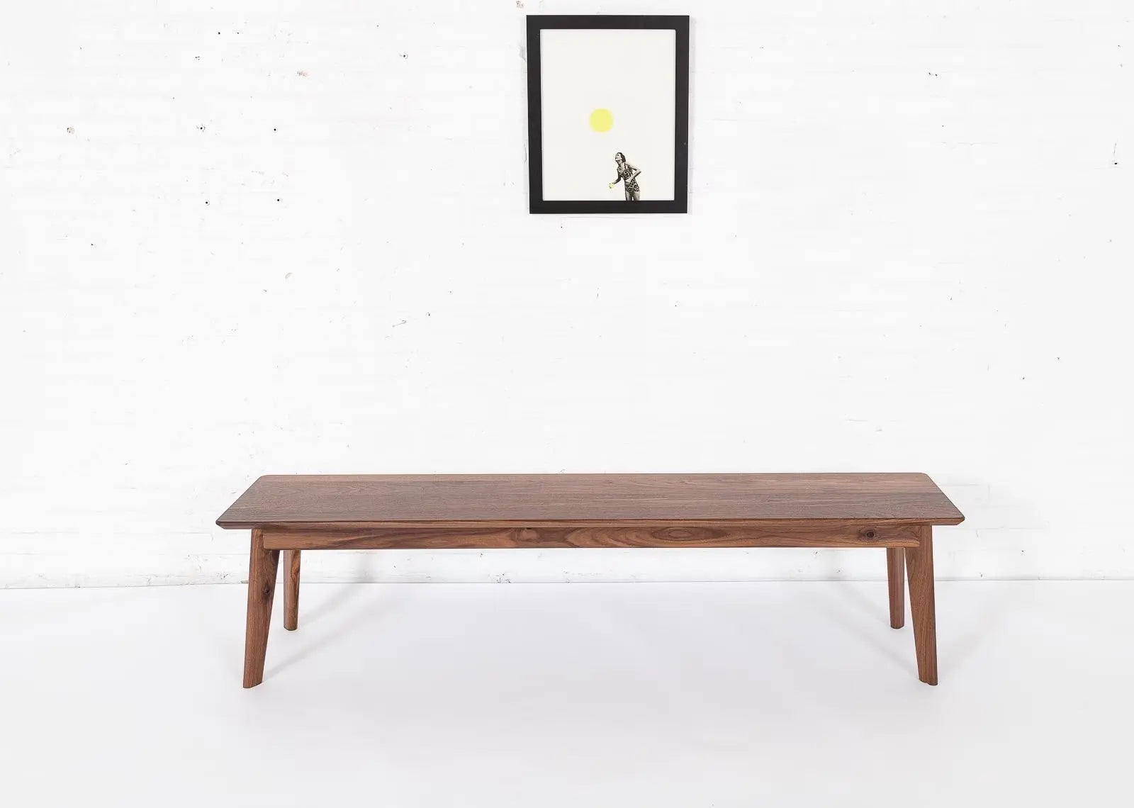 The Santa Monica Bench - Modern Walnut Bench Moderncre8ve