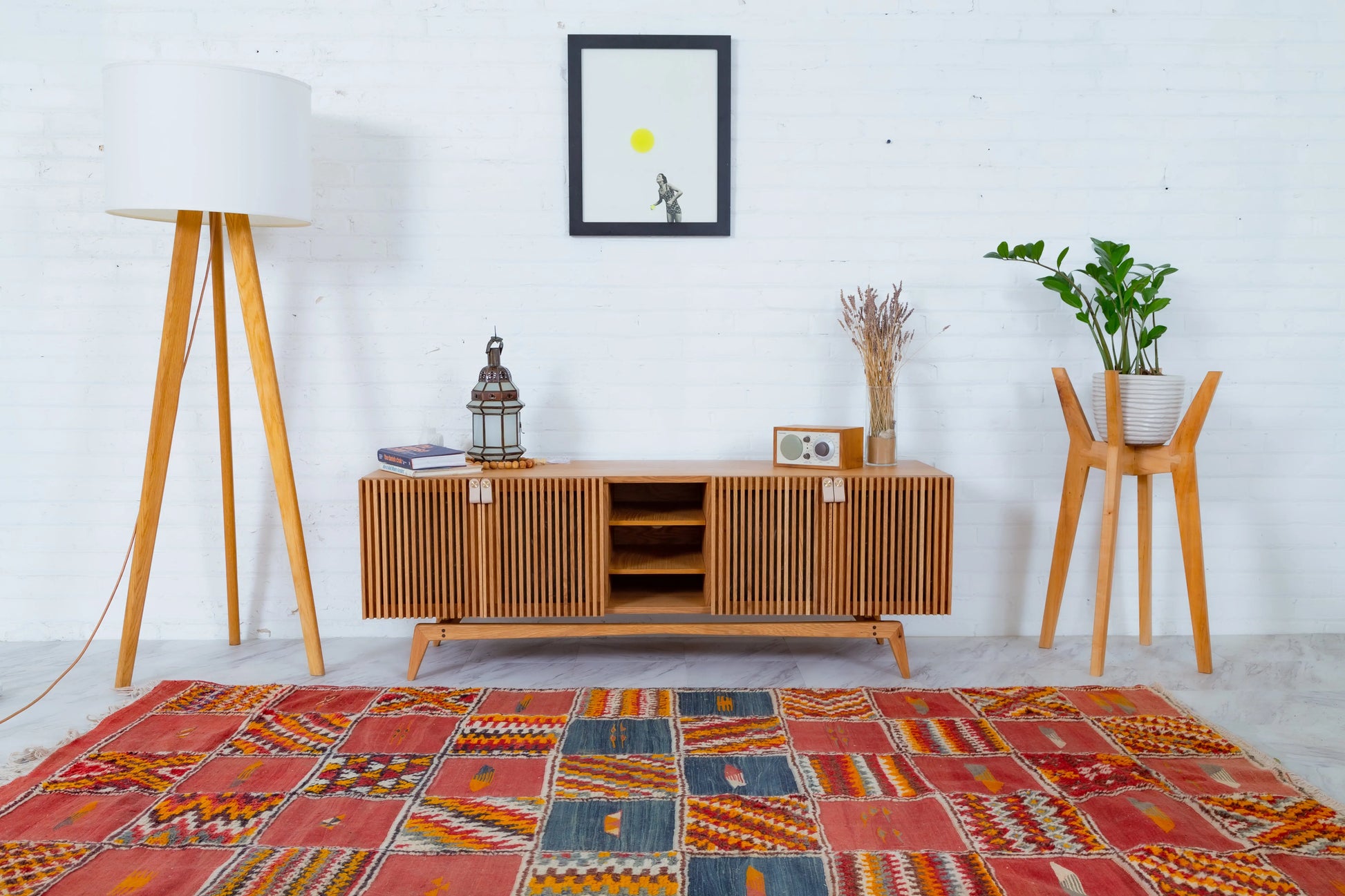 MODERNCRE8VE's FSC-Certified Oak Mid Century TV Stand Design