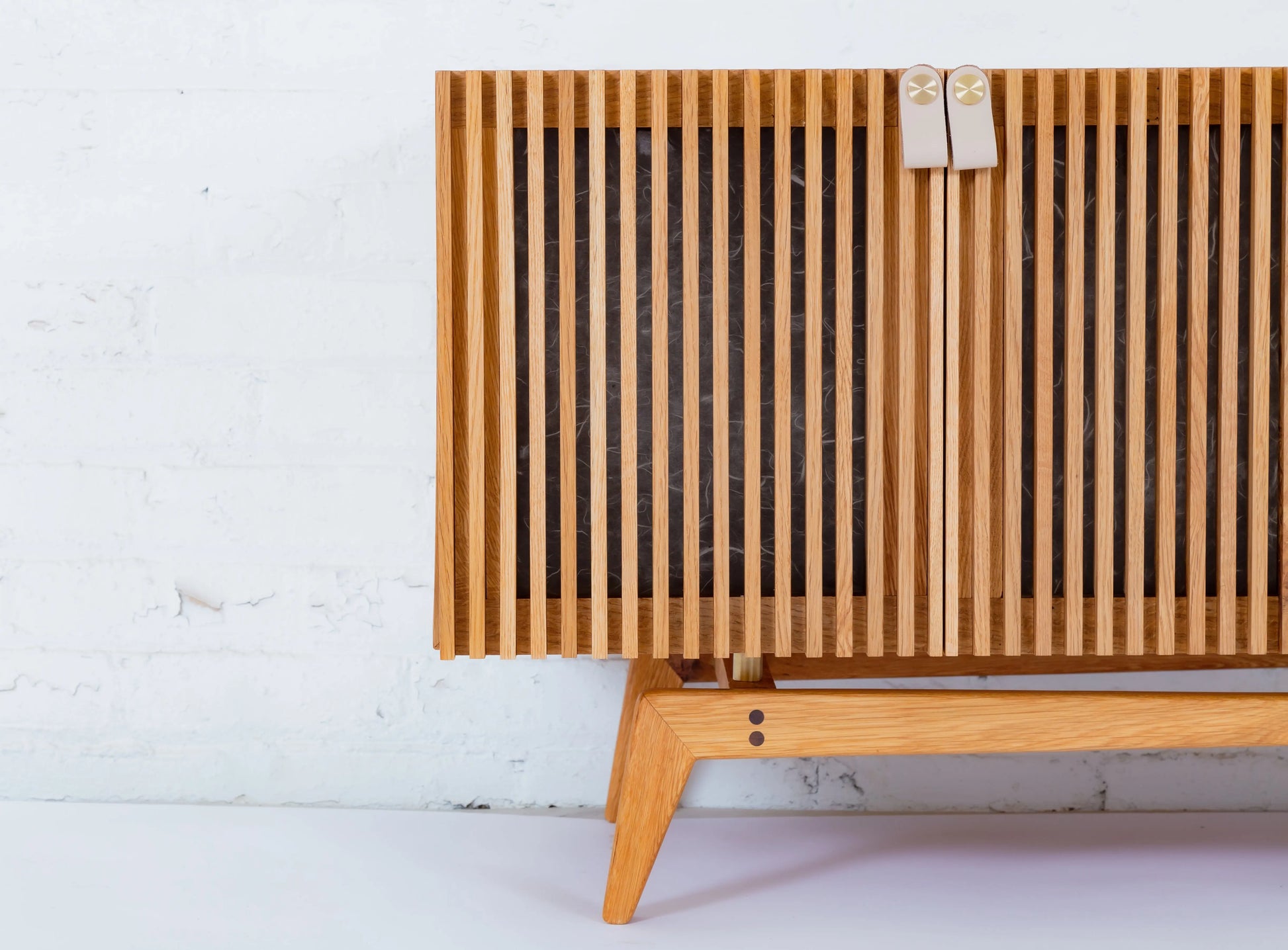 Mid Century TV Console with Matte Lacquer Finish by MODERNCRE8VE