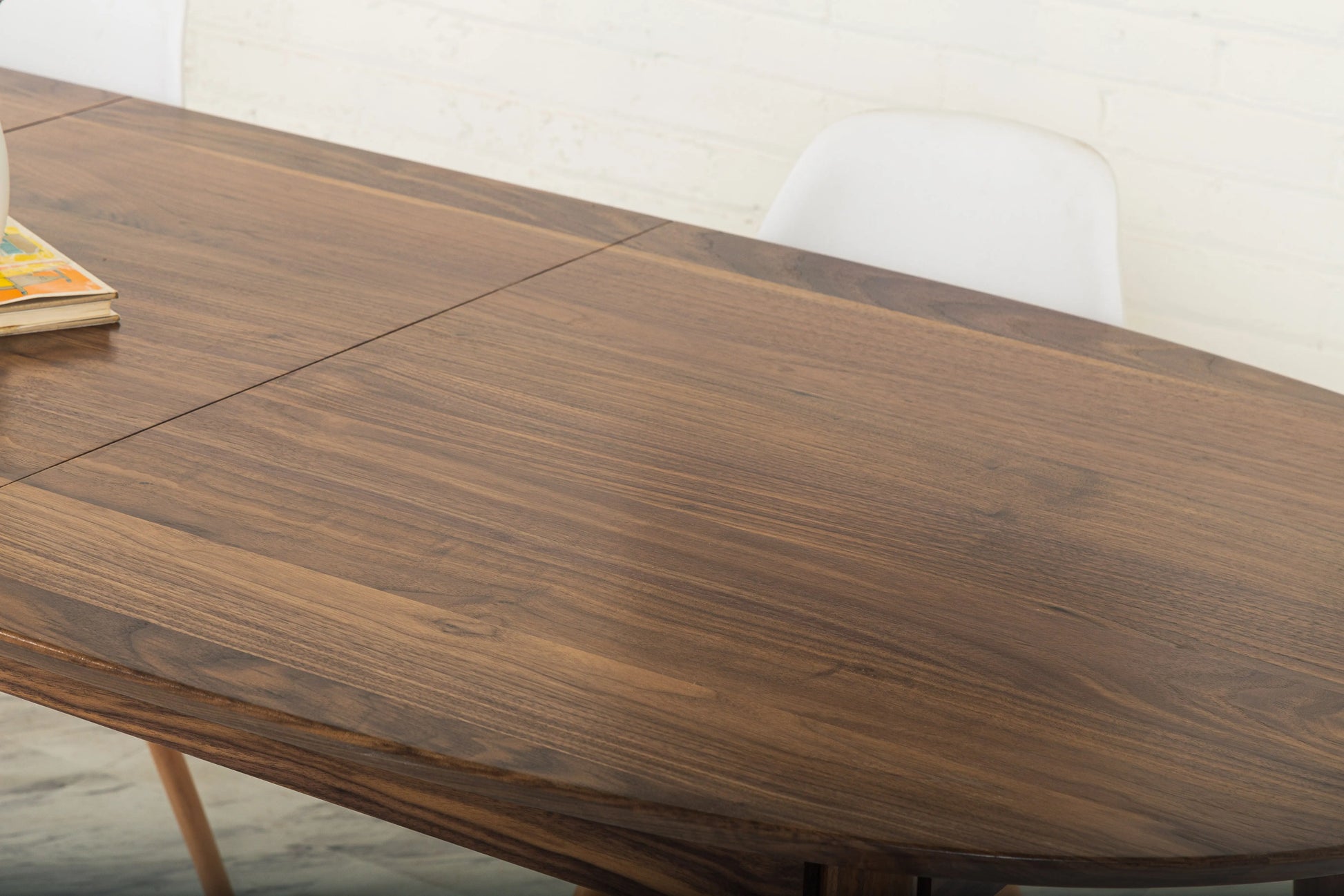 Walnut Extendable Oval Dining Table "The Payne"- In Stock Moderncre8ve