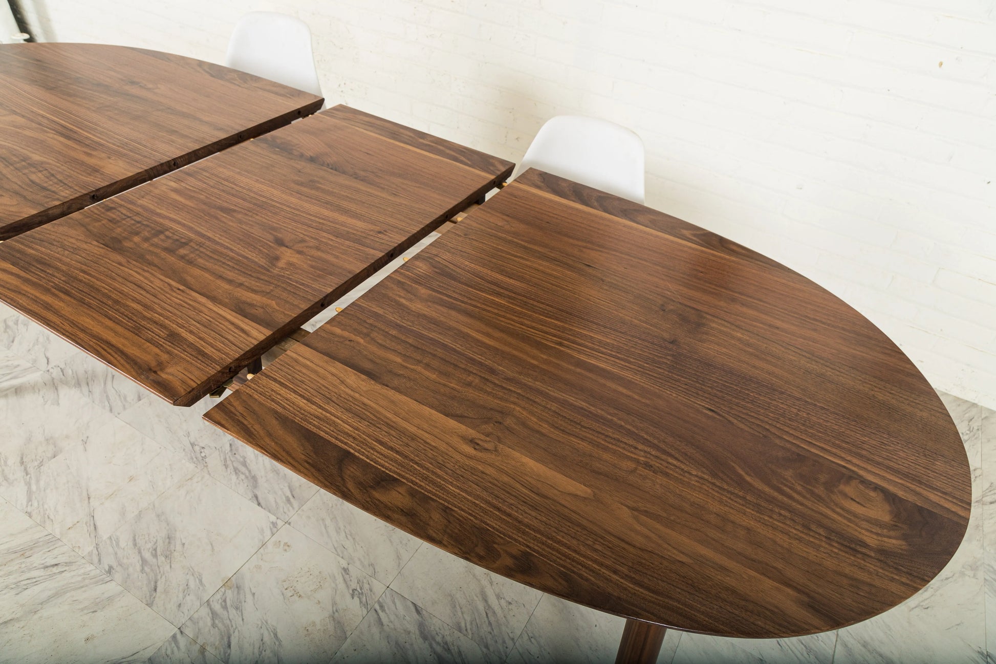 Walnut Extendable Oval Dining Table "The Payne"- In Stock Moderncre8ve