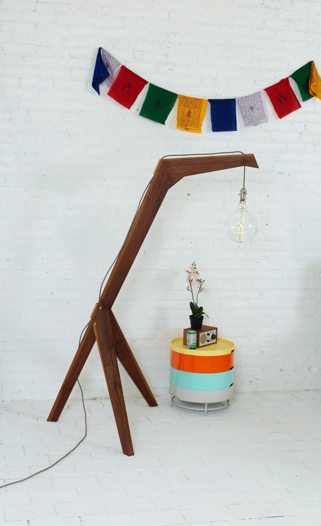 The Warwick floor lamp featuring a minimalist mid-century design