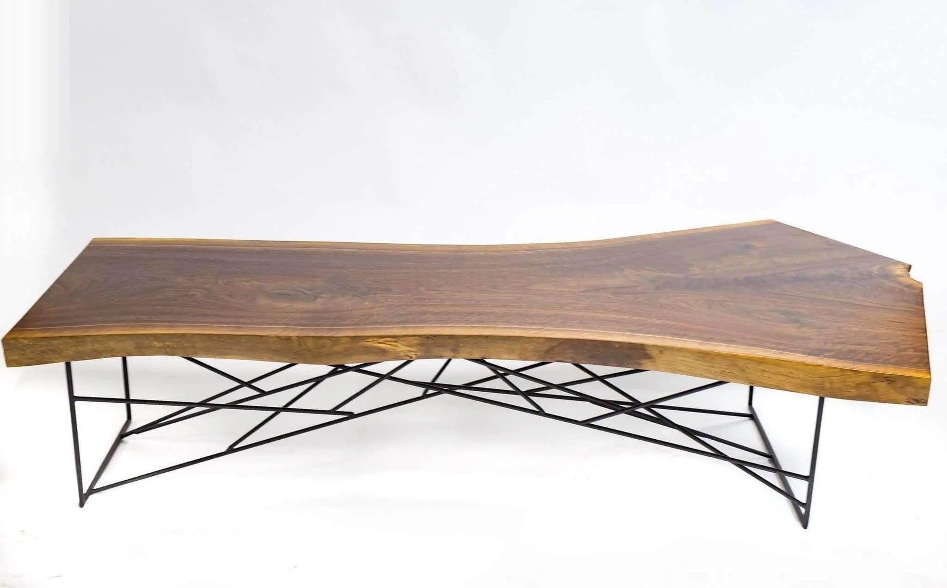 High-quality walnut live edge table for modern dining spaces