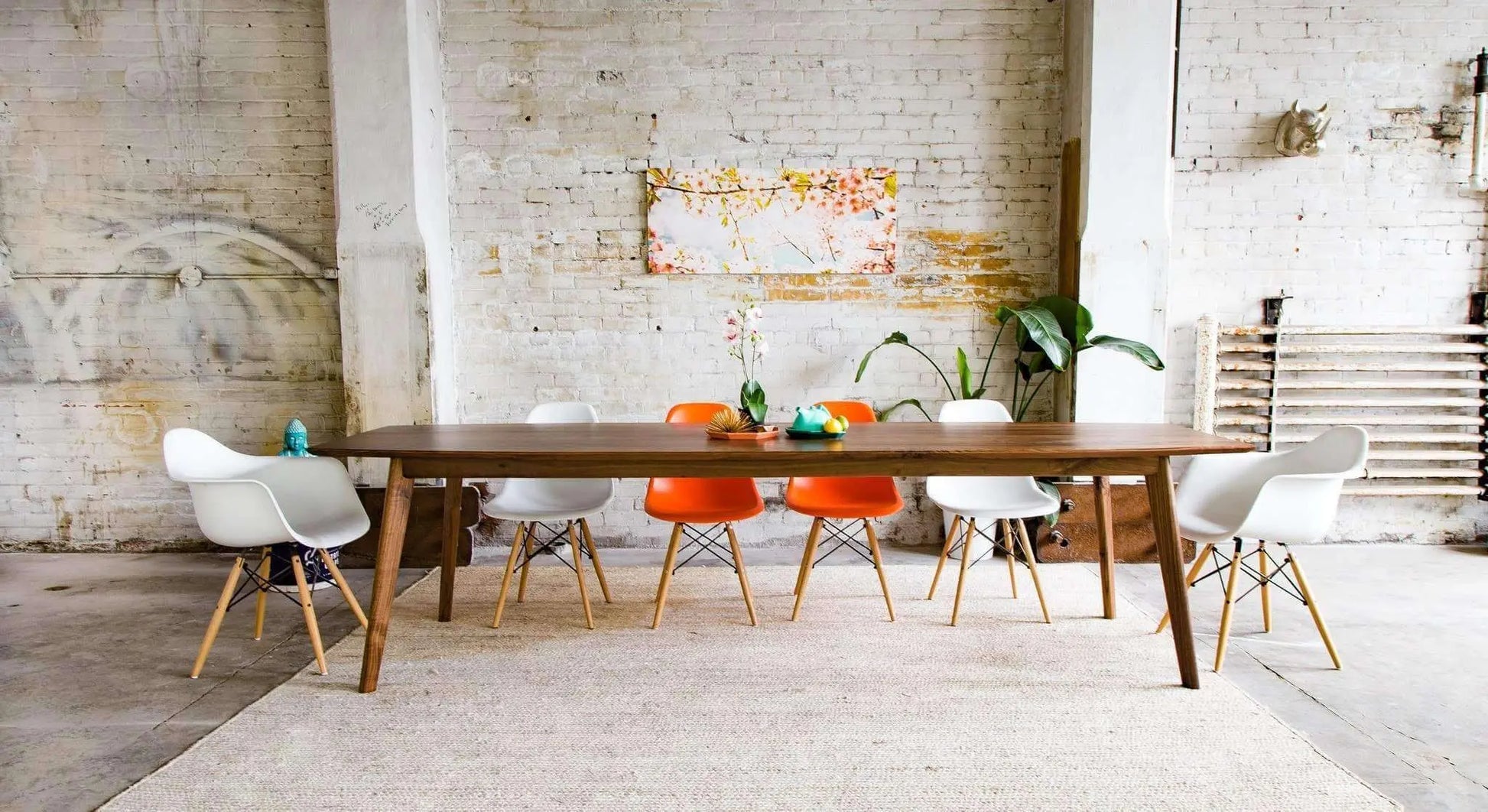 Legs showcase Danish Modern style, angled and tapered