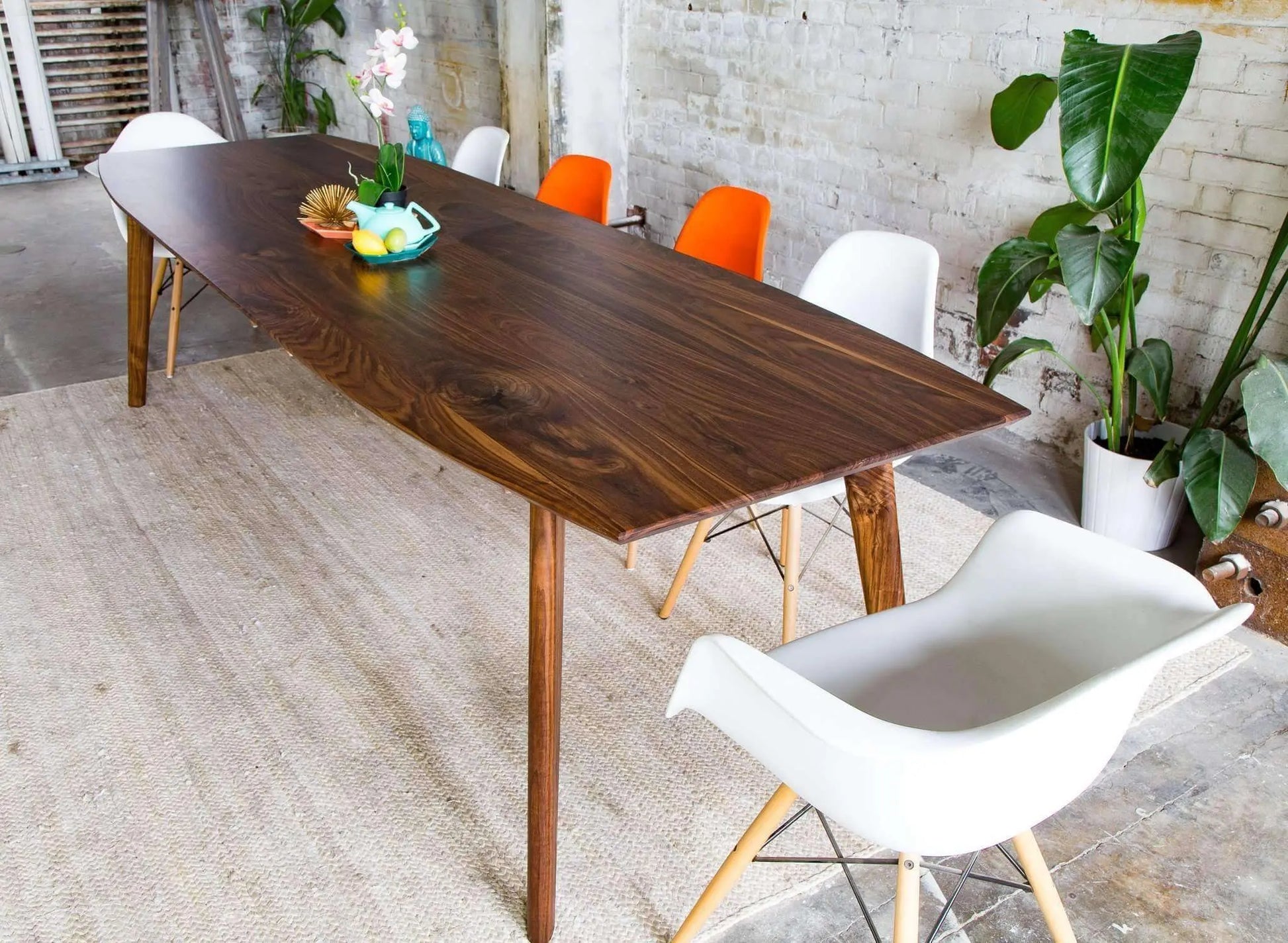 Danish Modern table design showing intricate leg details and finish