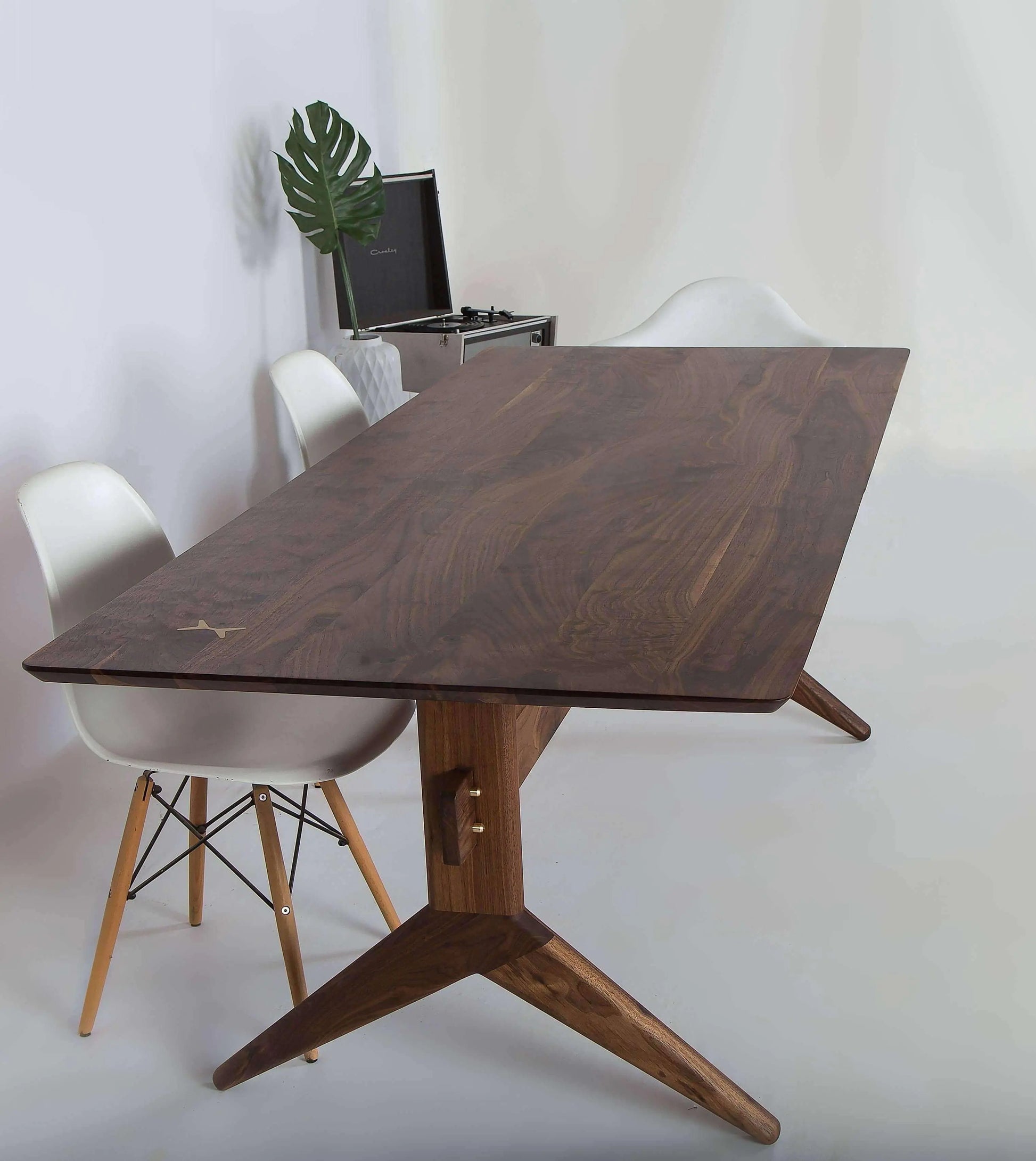 Spacious modern walnut dining table with timeless craftsmanship