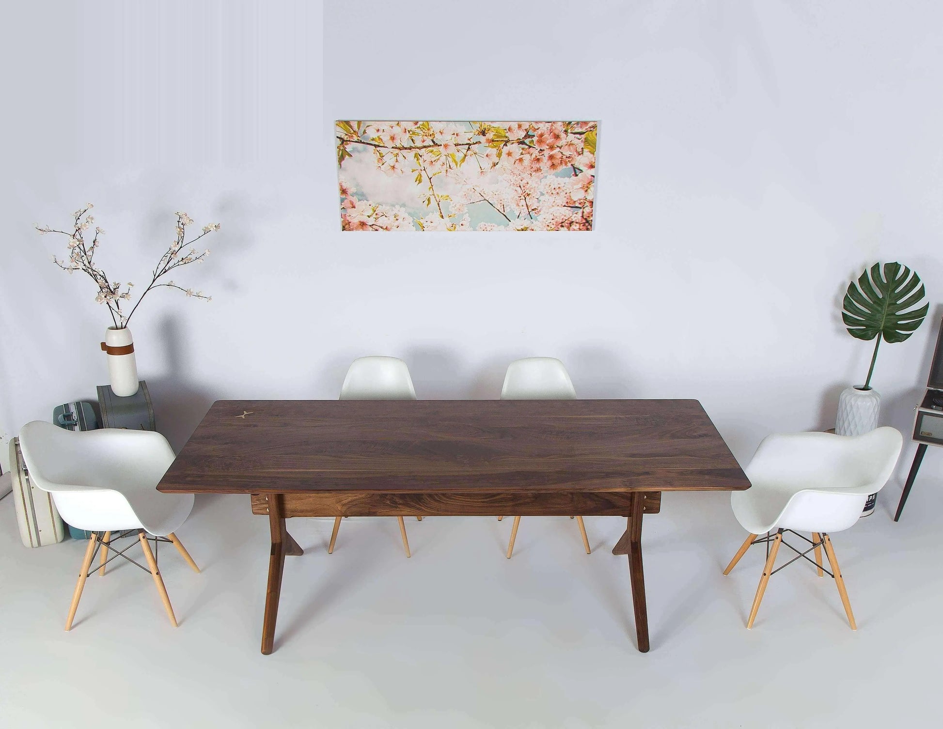 Premium solid walnut dining table, The Lanikai design