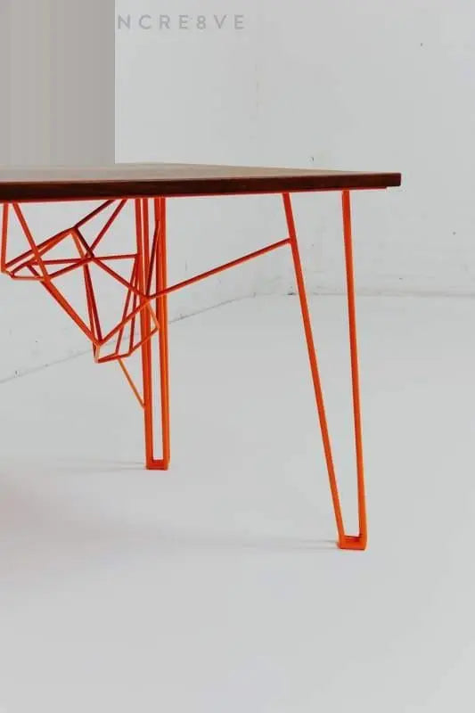 Vintage-inspired mid-century desk with a warm Danish wood finish