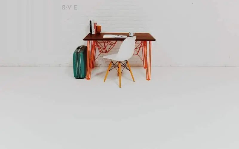Modern Danish office desk with a refined mid-century aesthetic