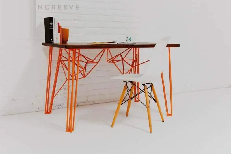 Luxury mid-century office desk with Danish craftsmanship