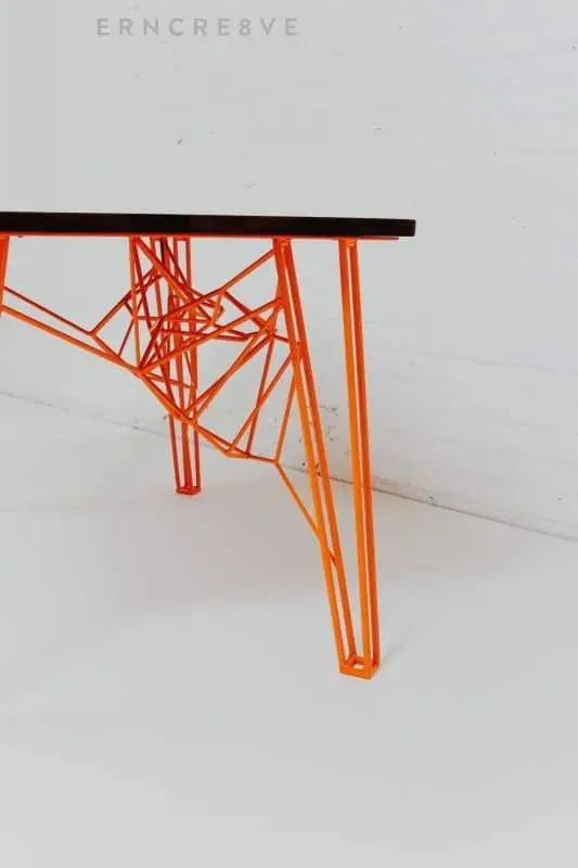Luxury Danish office desk with tapered legs and smooth finish