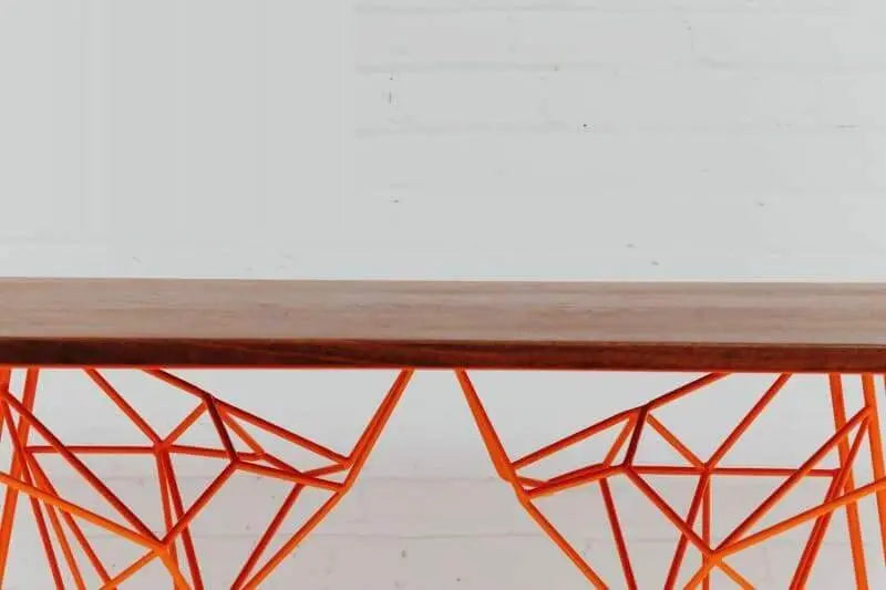 High-end Danish modern office desk with a minimalist touch